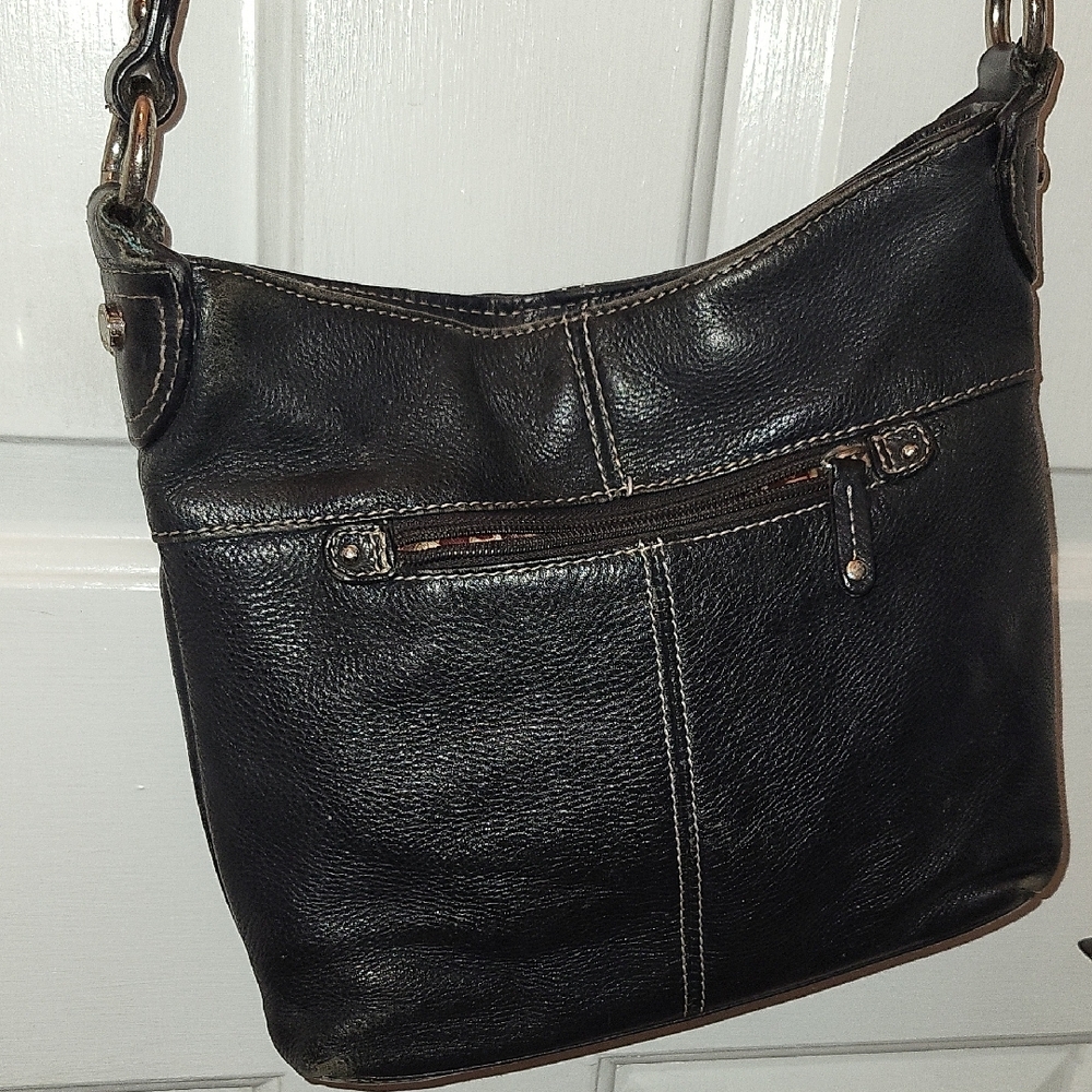 Black Leather Shoulder Bag - Picture 4 of 4